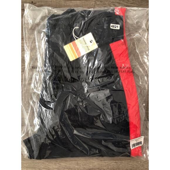 Marine Layer Archive Jordan Ponte Pant Straight Leg Navy Red White Stripe NWT 0 - Picture 5 of 9